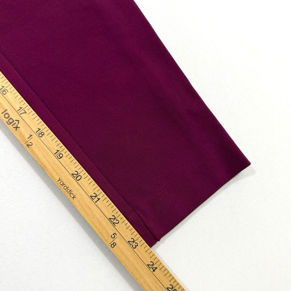 Liz Claiborne Emma Slim Leg Ankle Pants 4-Way Stretch Wild Cherry Womens 2P NWT - Picture 8 of 16